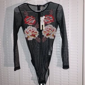 Topshop mesh bodysuit
